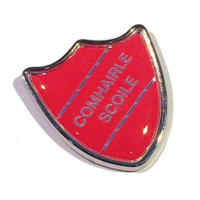 COMHAIRLE SCOILE shield badge